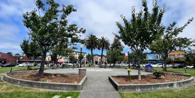 Facing Center of Arcata Plaza from West Corner